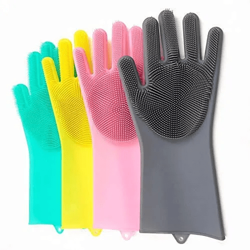 Magic Silicone Dishwashing Gloves – Easy Clean Reusable Kitchen Gloves